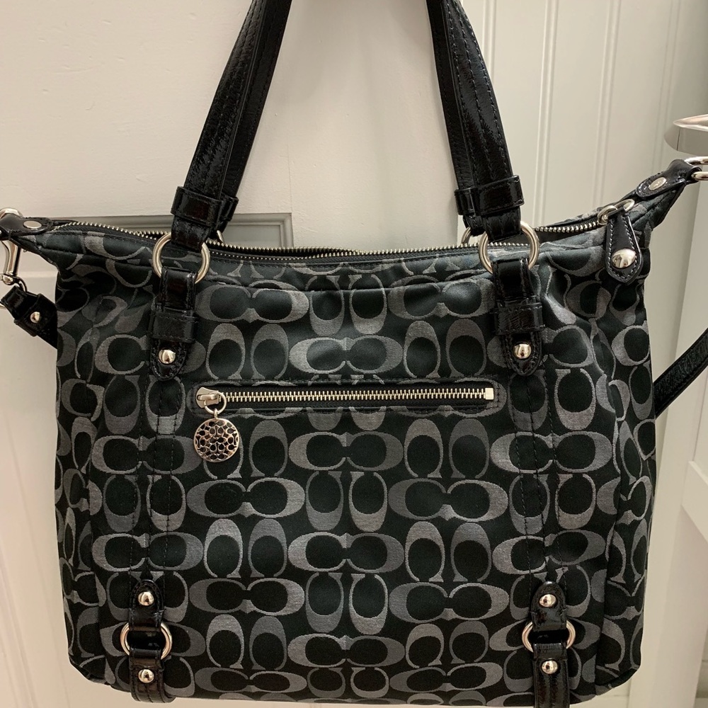 Cloth Coach Satchel/Shoulder bag great condition
